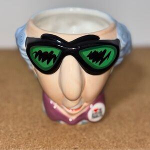 J Wagner Shoebox Maxine Coffee Tea Cup Quirky Grandma Mug with Sunglasses